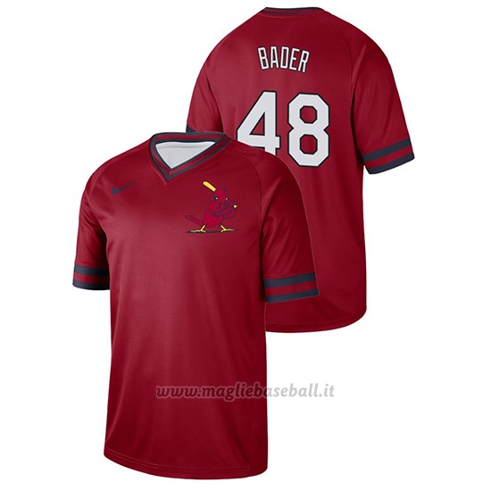 Maglia Baseball Hombre St. Louis Cardinals Harrison Bader Cooperstown Coleccion Legend Rosso